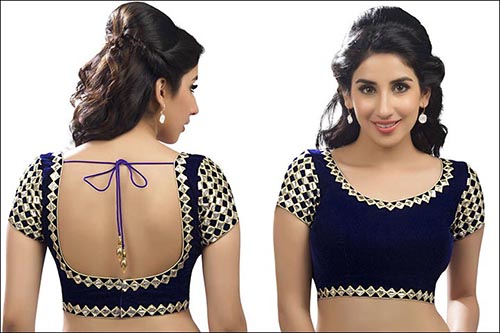 Backless Blouse Design