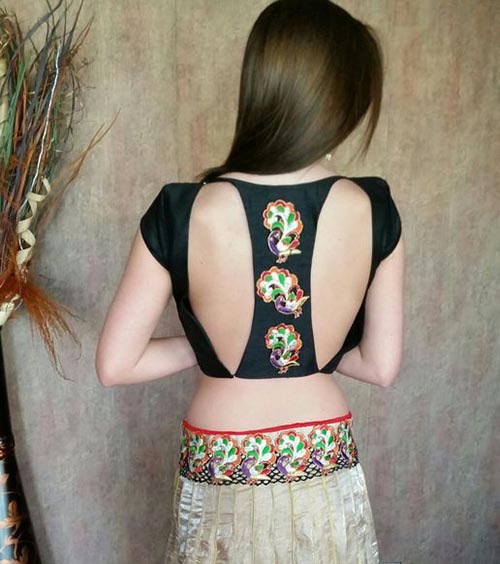 Backless Blouse Design