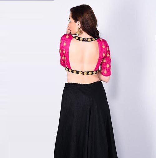 Backless Blouse Design