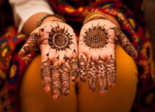 Circular Motifs Mehandi Designs