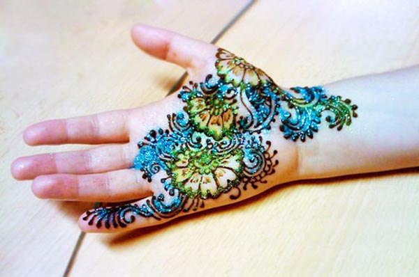 Colored Mehandi Designs