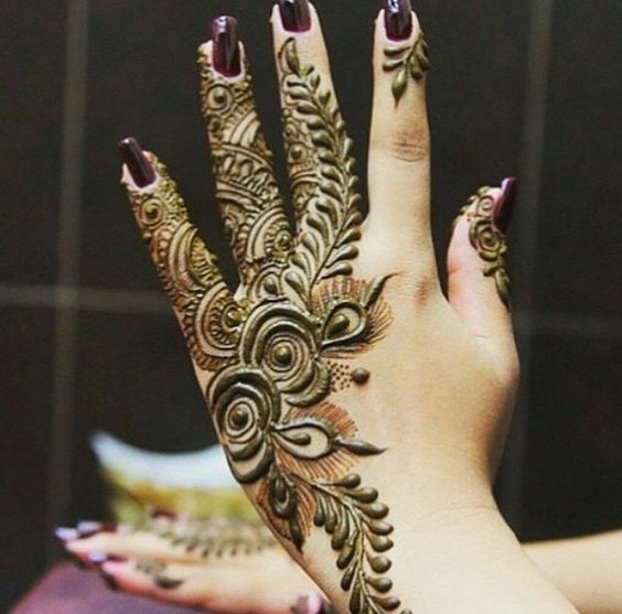 Floral Designs, Leaves and Creepers Mehandi Design