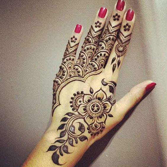 Floral Designs, Leaves and Creepers Mehandi Designs