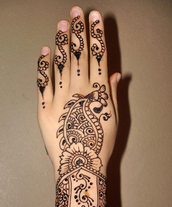 The Paisley Pattern Mehandi Designs