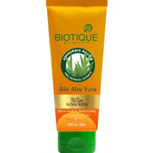 Biotique Bio Aloe Vera Ultra Soothing Lotion With SPF 50+